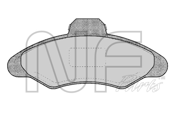 NF PARTS Комплект тормозных колодок, дисковый тормоз NF0019041